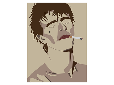 David Bowie Smoking Poster Design