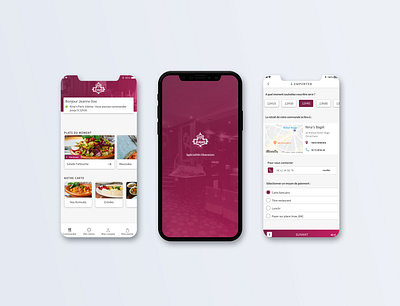 App mobile restaurant app branding design minimal ui ux