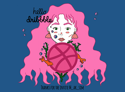 Hello dribbble ! hello dribble hellodribbble illustration
