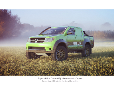 Hilux Dakar GT3 - 4 3d 3d art 3dmodel 3dmodelling automotive design product render product rendering render rendering