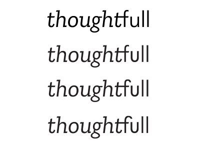 ThoughtFull wordmark concept - Take 2