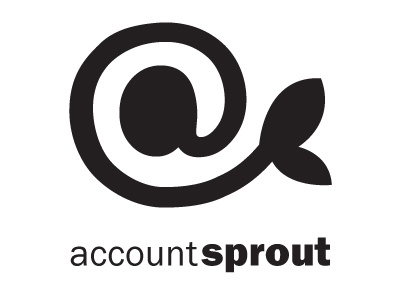 Account Sprout growth identity logo mark media social sprout