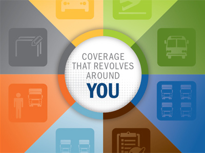 Protective Insurance Company - Branding Launch branding branding launch circle coverage icons insurance internal protection trucking trucks