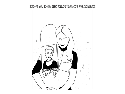 DIDN'T YOU KNOW? actrice chloë sevigny cool illustration woman