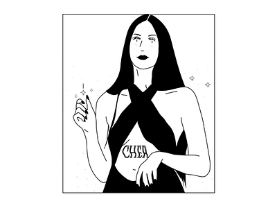 CHER cher illustration singer woman
