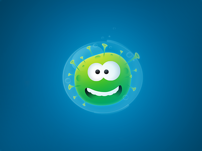 Amoeba amoeba character illustration