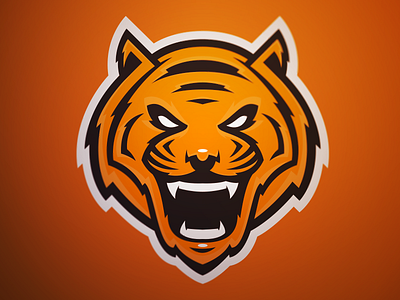 Tiger logo mascot sports logo tiger