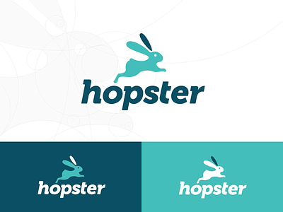 Hopster Concept bunny hopster logo rabbit