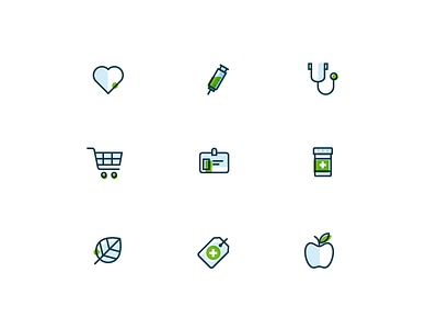 Health Icons health line icons simple icons wellness