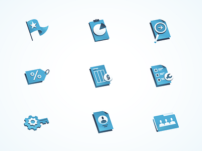 Data Icons data flag folder icons isometric key shiny