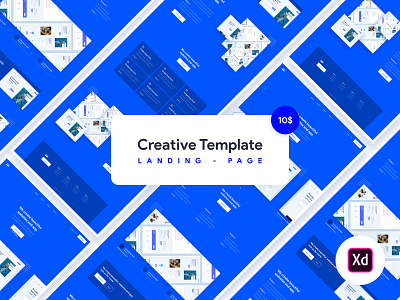 Creative Onepage adobe xd blog news grid business corporate agency flyer clean minimal unsplash creative agency template design goods for sale onepage landing page design product page ui kit webdesign