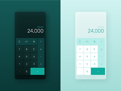 Daily UI #004 - Calculator calculator clean daily ui dailyui elegant green minimal translucent