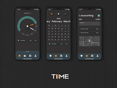 TIIME app - dark