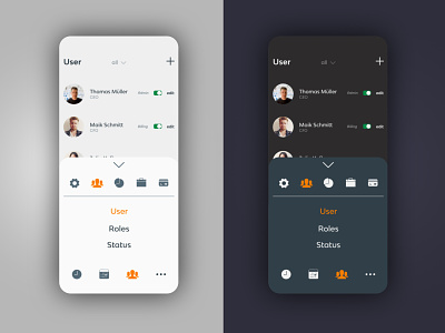 dashboard - time tracking app app app concept app ui dark dashboard dashboard app dashboard ui design light time tracking ui ux