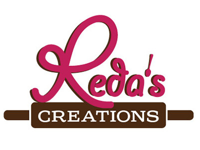 Reda's Creations Logo bakery cake food logo rolling pin spoon