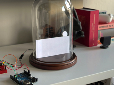 Artificial Horizon arduino bell jar electronics glass dome horizon not pixels sun