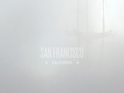It's foggy. california fog gray san francisco sf