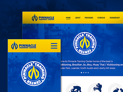 Pinnacle Training Center mma pinnacle responsive website