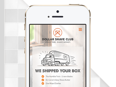 Shipped ios mobile shave truck