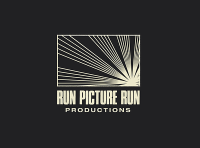 Run Picture Run Productions branding design film films identity logo production run typography