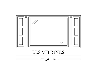Les Vitrines adobe branding design graphic graphic design illustration illustrator logo new york