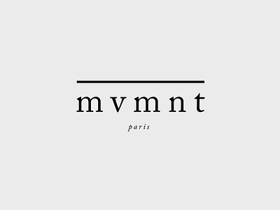 Mouvement. branding design icon identity lettering logo logotype typography