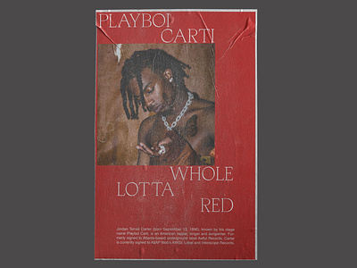 Playboi Carti Whole Lotta Red Poster #3