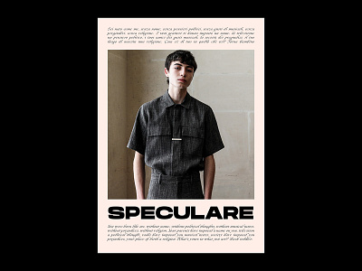 Speculare Mag clean design flat graphic design lettering magazine magazine design minimal print type typography