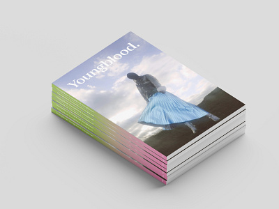 Youngblood Mag clean design flat graphic design lettering magazine minimal print type typography