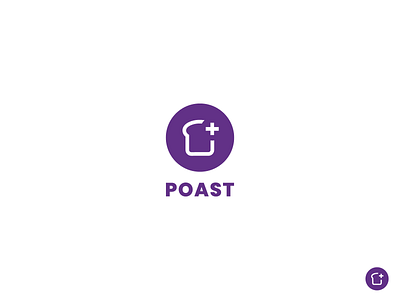 Poast Logo app auction brand branding design logo logo design logomark mark marketplace modern