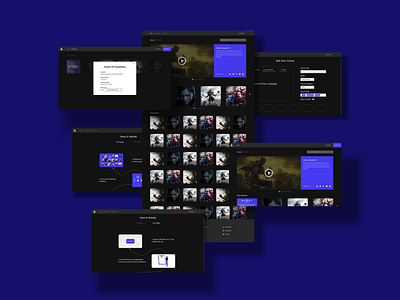 Games Marketplace - Web View crypto design epicgames games gaming marketplace playstation steam ui ux uxui website xbox