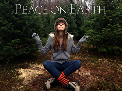 "Peace On Earth" Christmas Card christmas card peace photography