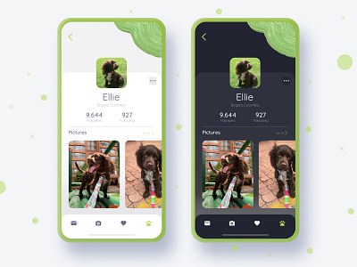 Doggos. - Mobile App app daily 100 challenge daily ui dailyui design dog map ui pets profile social media design socialmedia ui ux