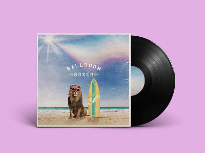 Ballroom Boxer Album Cover album cover album design beach design boxer california lion music photography surf surf design surfboard vinyl