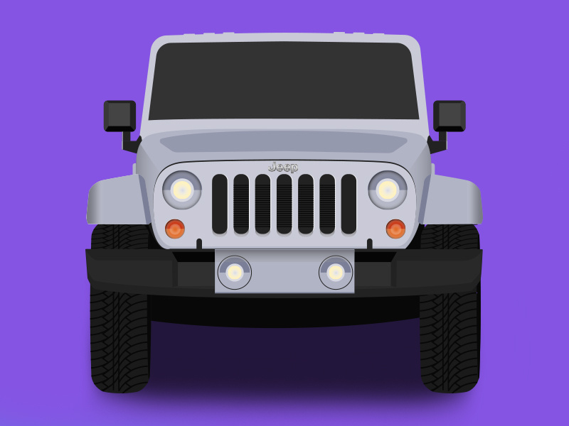 Jeep Wrangler auto suv texture illustration truck car jeep