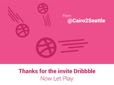 Thanks 4 invite Dribbble dribbble invite