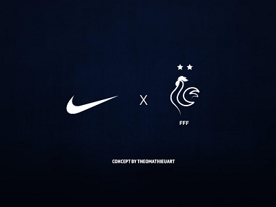 Concept Logo EQUIPE DE FRANCE DE FOOTBALL