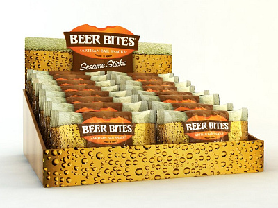 Snacks - Complete Product Identity 3d bag beer bites delicious design flexo package packaging print snacks