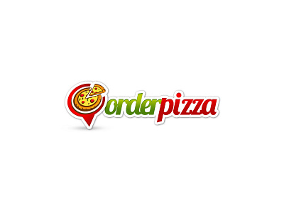 Order Pizza Online cut delicious delivery food identity italian logo online pepperoni pin pizza restaurant