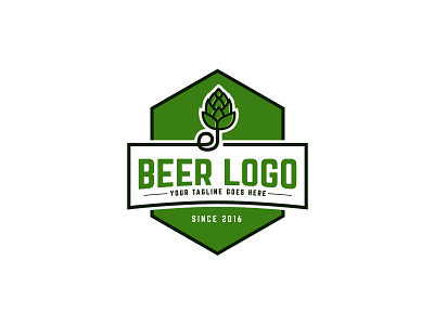 Beer Logo beer download green identity irish logo old pub retro sample style ui