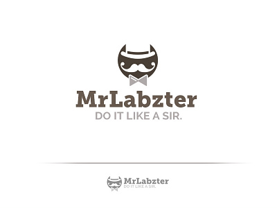 Labzter brown logo logotype