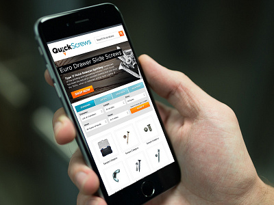 Quick Screws responsive shop webshop website