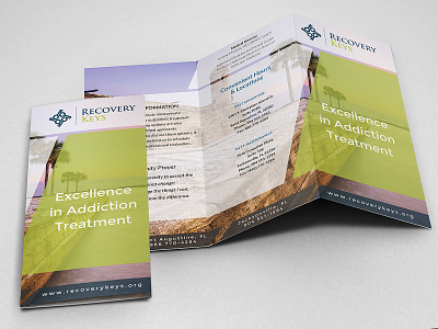 Recovery Keys Brochure brochure creative design graphic design green logo print design