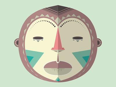 Mask 4 africa african design flat illustration ilustración mascara mask