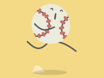 Bola Corriendo3 animation ball baseball character choke game muzli