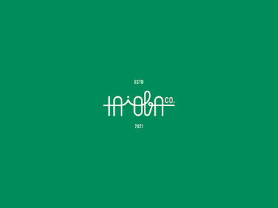 Taioba Co. Logo and Branding agency brand branding design fun graphic green identity logo modern organic studio typography vector young