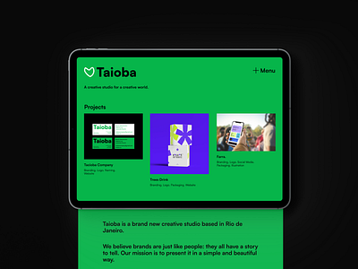 Taioba 2022 agency brand branding design fun graphic green logo product typography ui ux vector