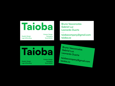 Taioba 2022 agency brand branding design fun graphic green identity logo minimal modern studio vector