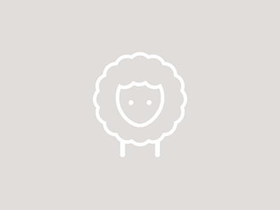 sheep animal design illustration logo mark wip