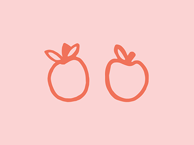 fruits design illustration logo mark
